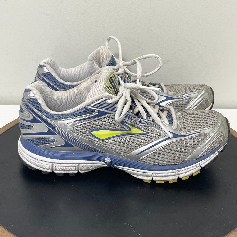 Brooks Silver and Blue Athletic Shoes